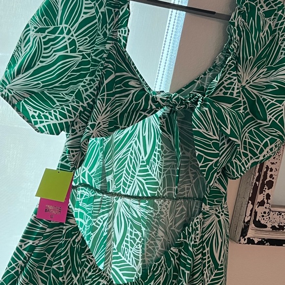 Target Green Floral Midi Dress - Picture 3 of 8